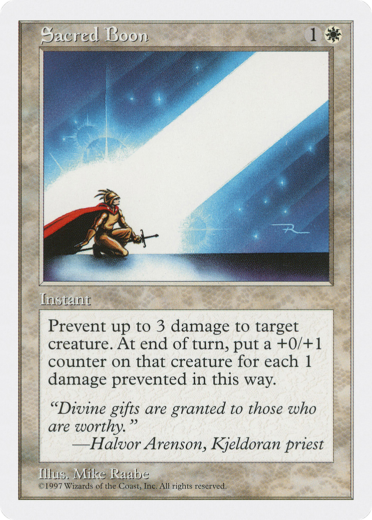 Sacred Boon (5ED-057)
