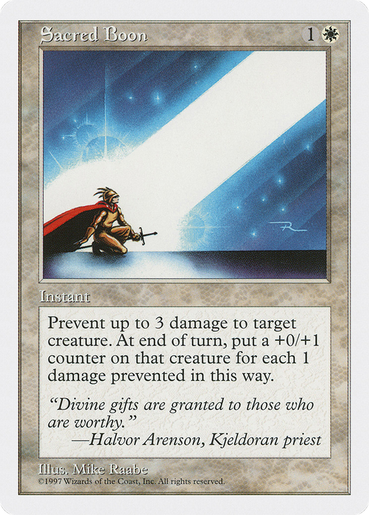 Sacred Boon (5ED-057)