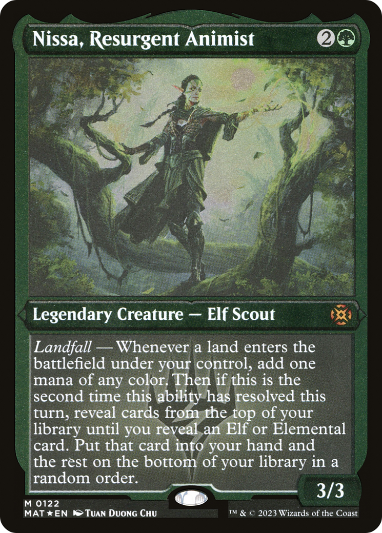 Nissa, Resurgent Animist (MAT-122) (Etched Foil)
