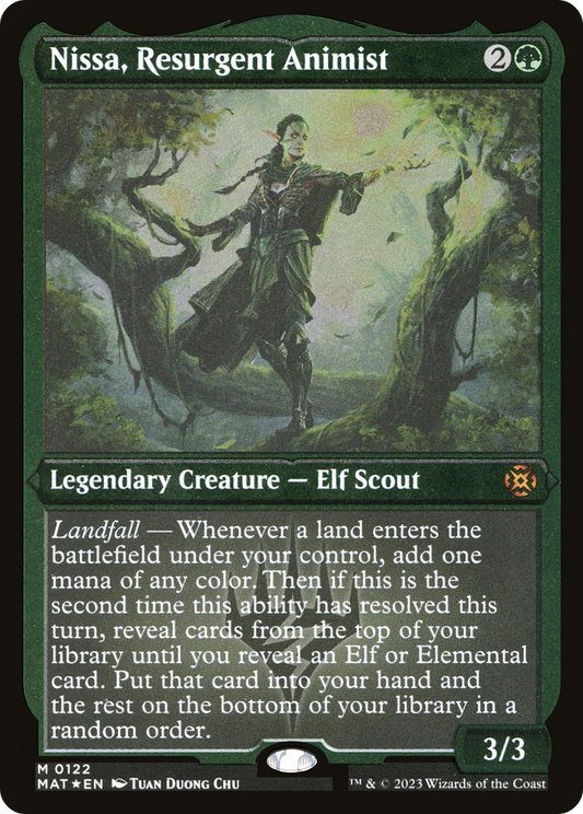 Nissa, Resurgent Animist (MAT-122) (Etched Foil)