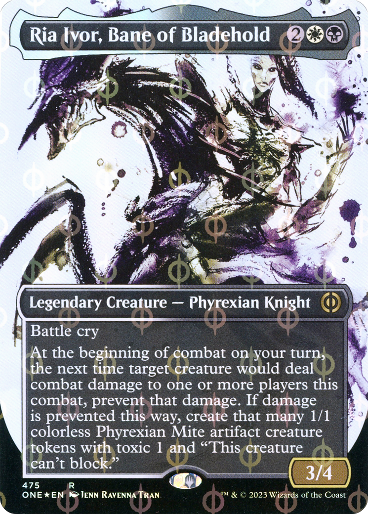 Ria Ivor, Bane of Bladehold (ONE-475) (Showcase) (Borderless) (Compleat Foil)
