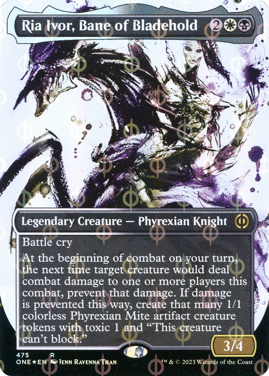 Ria Ivor, Bane of Bladehold (ONE-475) (Showcase) (Borderless) (Compleat Foil)