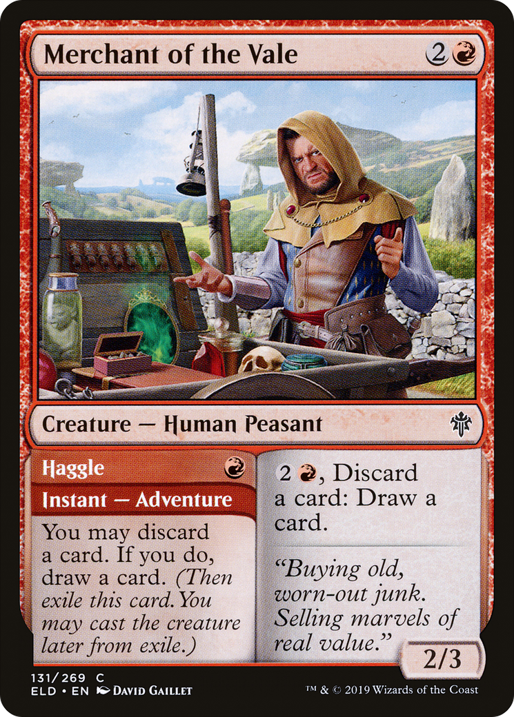 Merchant of the Vale // Haggle (ELD-131) (Foil)