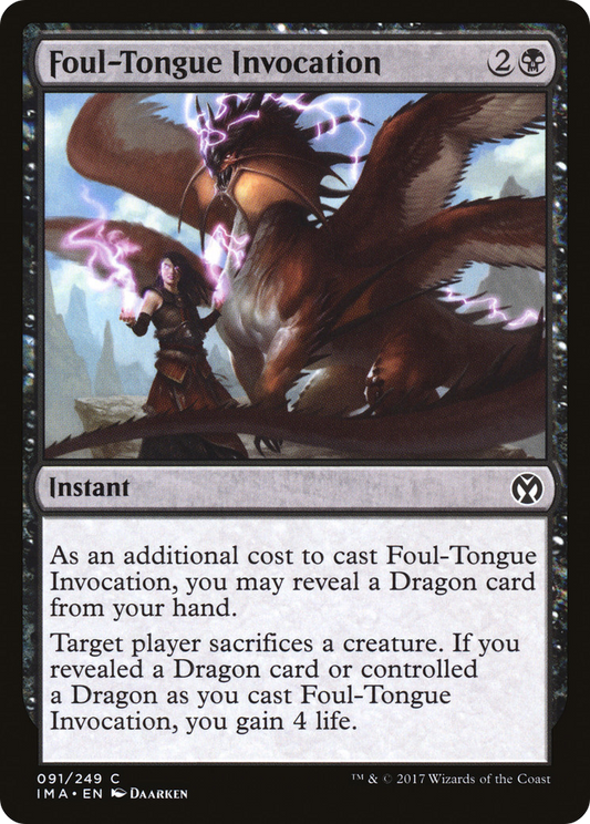 Foul-Tongue Invocation (IMA-091) (Foil)