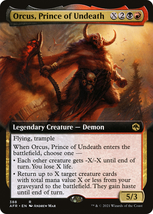 Orcus, Prince of Undeath (AFR-388) (Extended Art) (Foil)
