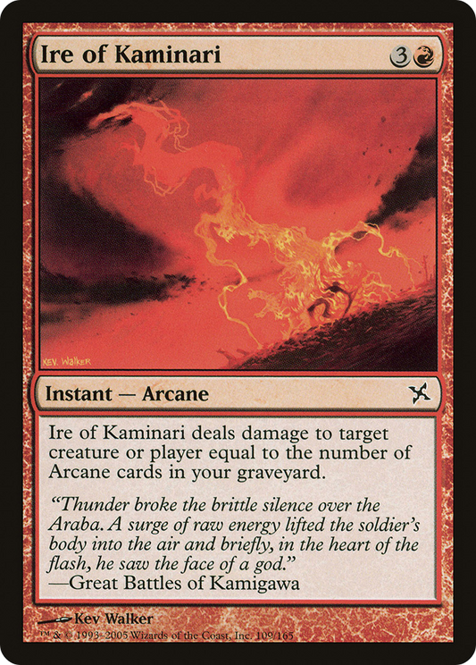 Ire of Kaminari (BOK-109) (Foil)
