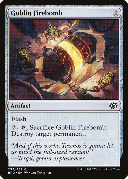 Goblin Firebomb (BRO-235) (Foil)