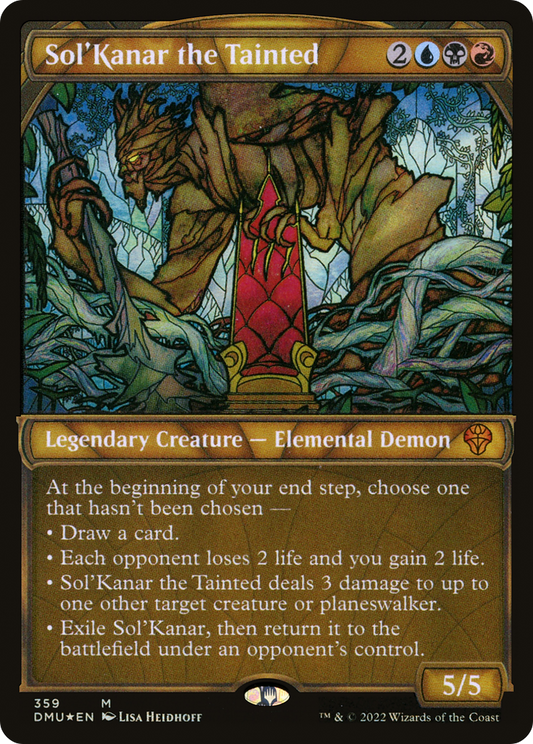 Sol'Kanar the Tainted (DMU-359) (Showcase) (Textured Foil)