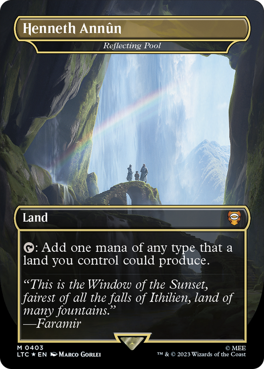 Henneth Annûn / Reflecting Pool (LTC-403) (Borderless) (Surge Foil)