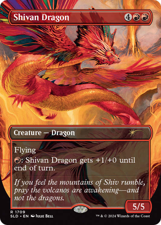 Shivan Dragon (SLD-1709) (Borderless)