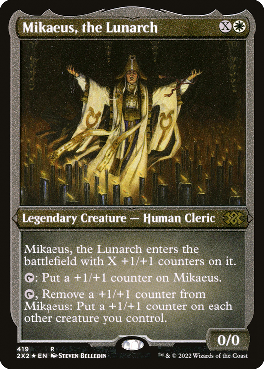 Mikaeus, the Lunarch (2X2-419) (Etched Foil)