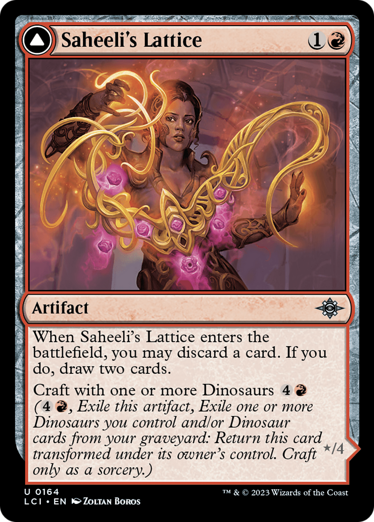 Saheeli's Lattice // Mastercraft Raptor (LCI-164) (Foil)