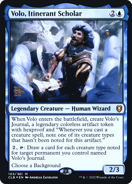 Volo, Itinerant Scholar (PRE-103S) (Foil)