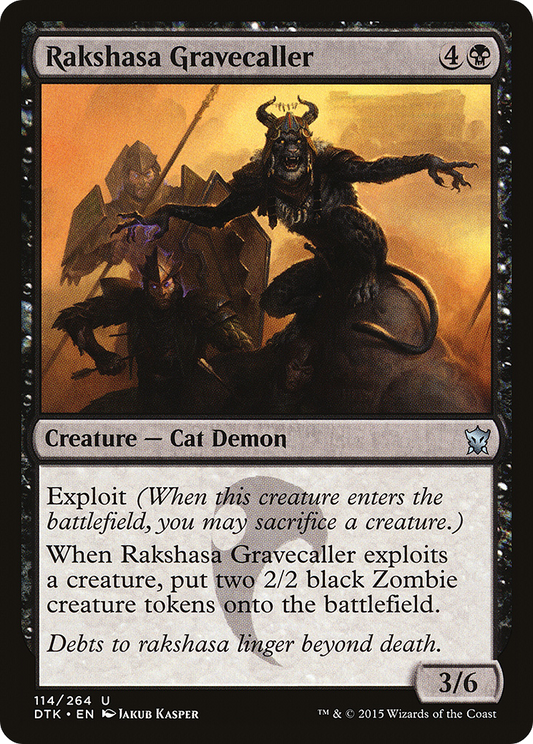 Rakshasa Gravecaller (DTK-114) (Foil)