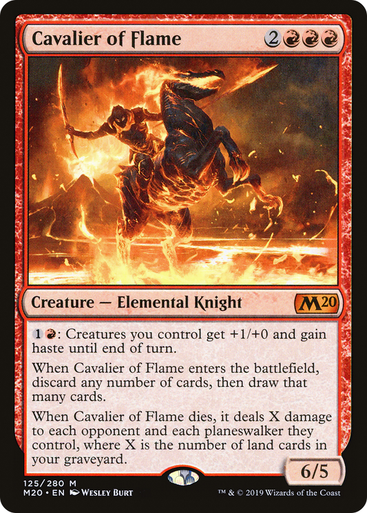 Cavalier of Flame (M20-125) (Foil)