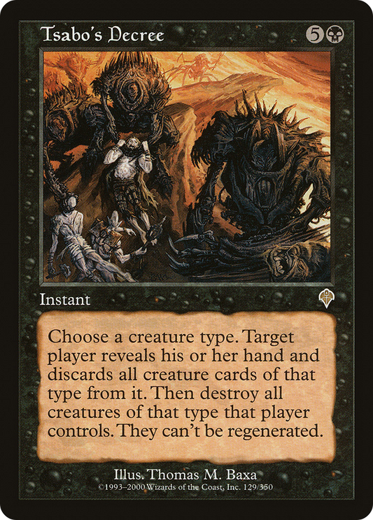 Tsabo's Decree (INV-129) (Foil)