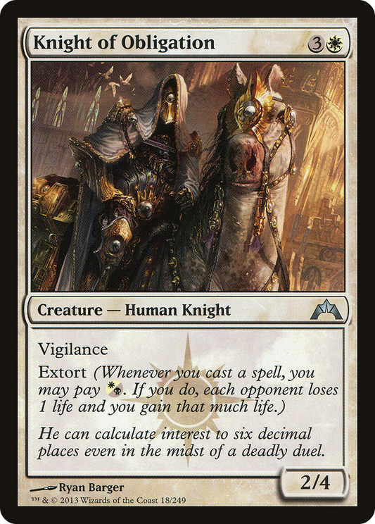 Knight of Obligation (GTC-018) (Foil)