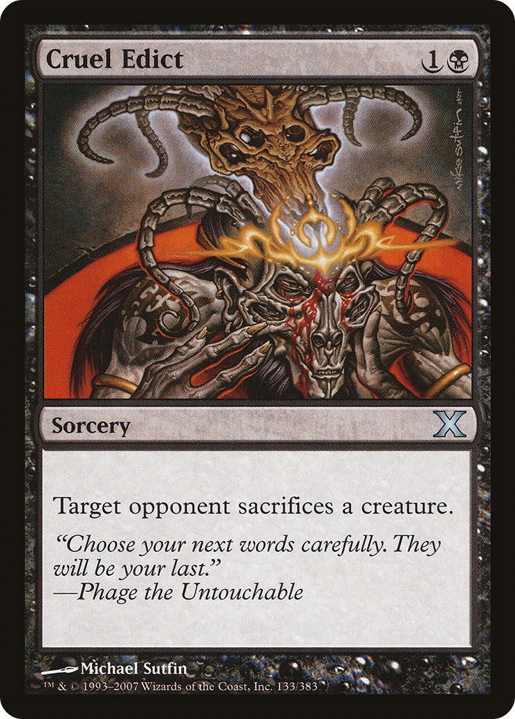 Cruel Edict (10E-133) (Foil)