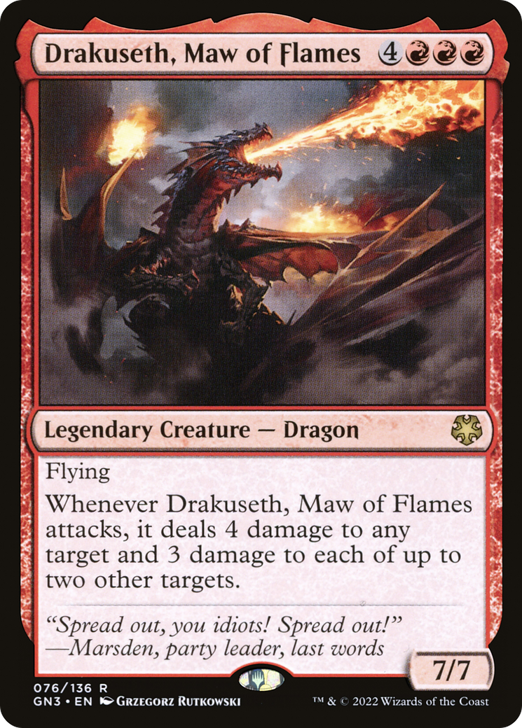 Drakuseth, Maw of Flames (GN3-076)