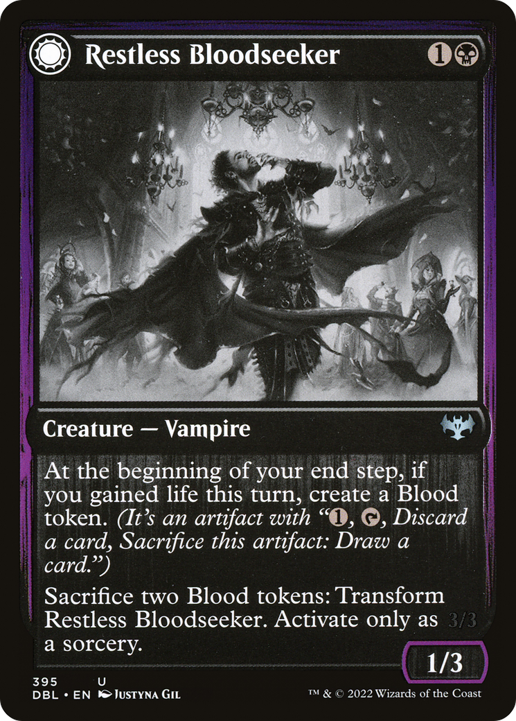 Restless Bloodseeker // Bloodsoaked Reveler (DBL-395) (Foil)