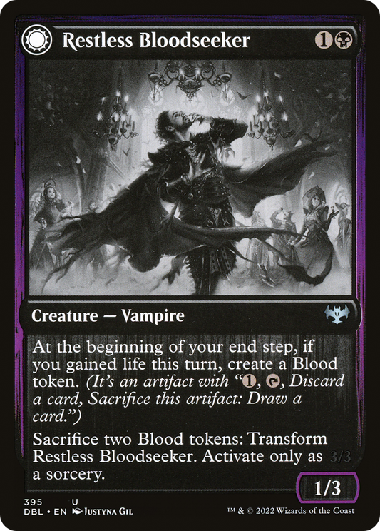 Restless Bloodseeker // Bloodsoaked Reveler (DBL-395) (Foil)