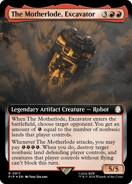 The Motherlode, Excavator (PIP-917) (Extended Art) (Surge Foil)