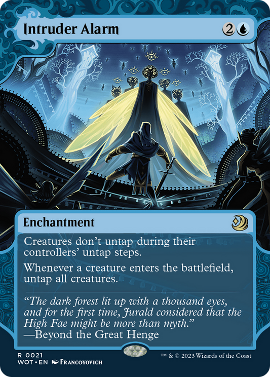 Intruder Alarm (WOT-021) (Showcase) (Borderless) (Foil)