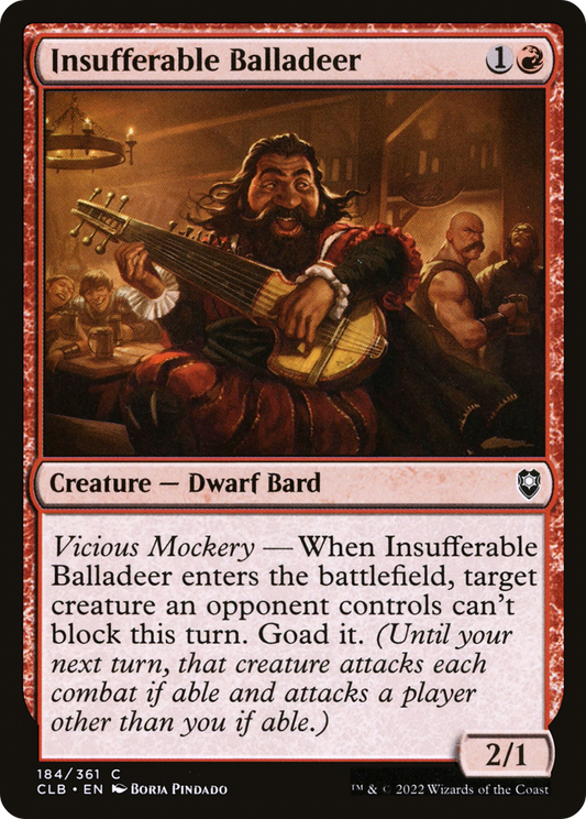 Insufferable Balladeer (CLB-184)