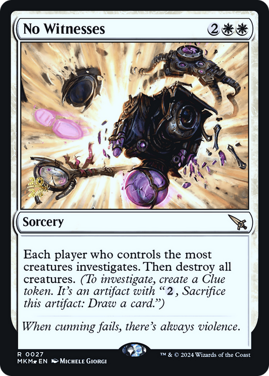 No Witnesses (PRE-27S) (Foil)