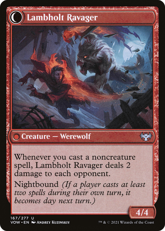 Lambholt Raconteur // Lambholt Ravager (VOW-167) (Foil)