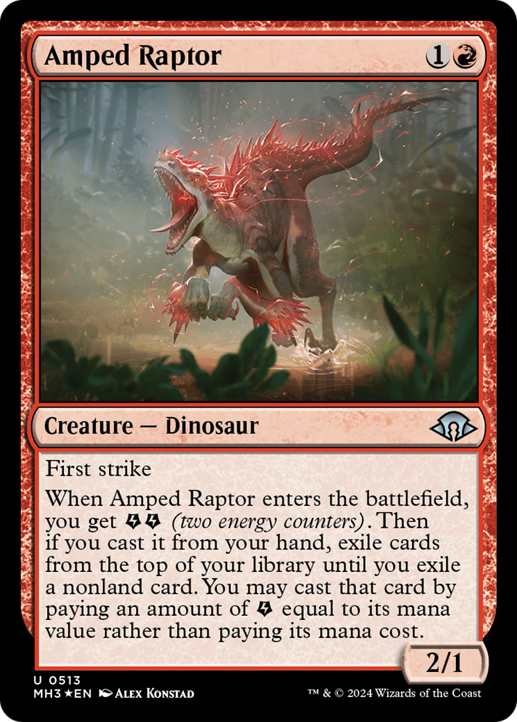 Amped Raptor (MH3-513) (Ripple) (Foil)