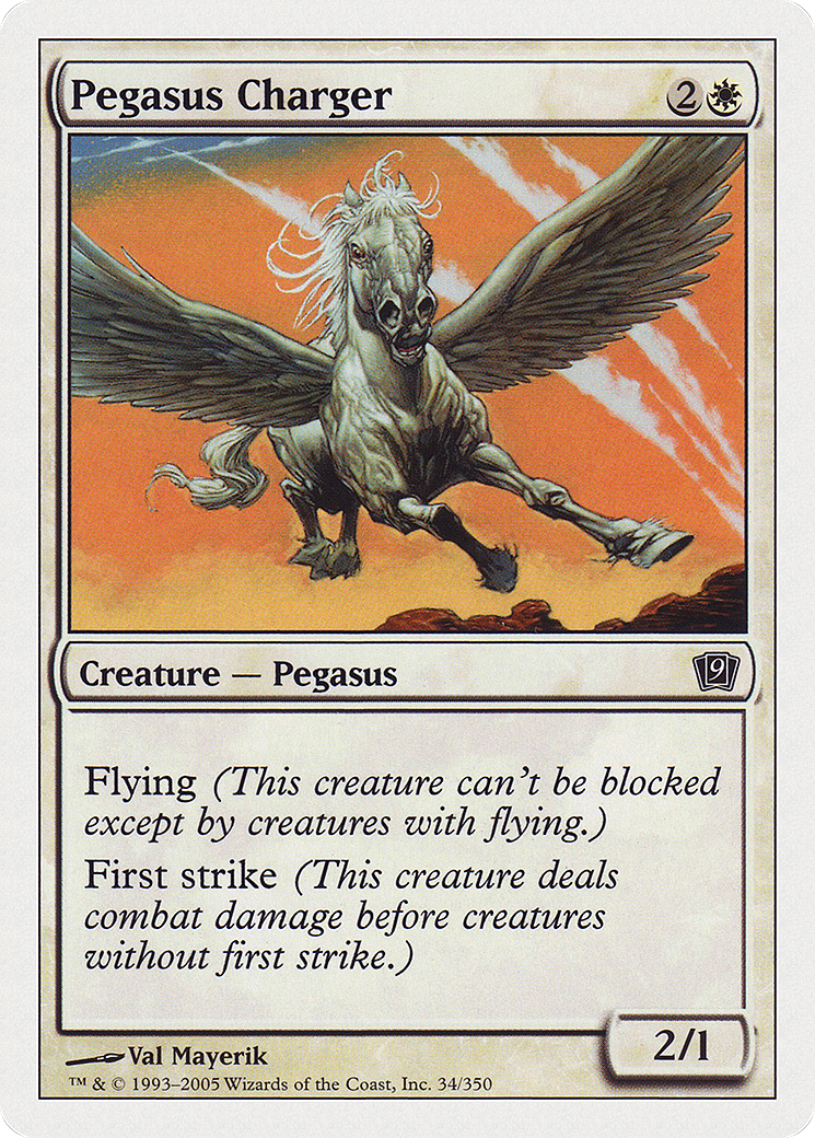 Pegasus Charger (9ED-034★) (Foil)