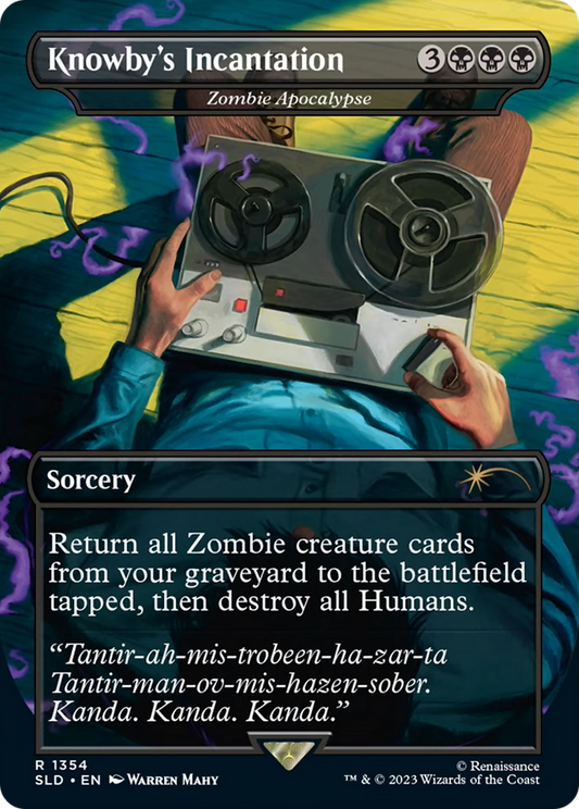 Knowby's Incantation / Zombie Apocalypse (SLD-1354) (Borderless) (Foil)