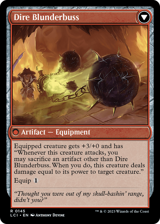 Dire Flail // Dire Blunderbuss (LCI-145) (Foil)