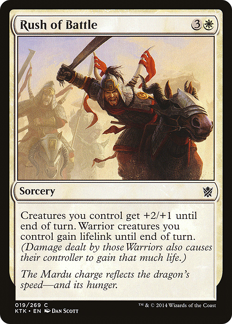 Rush of Battle (KTK-019) (Foil)