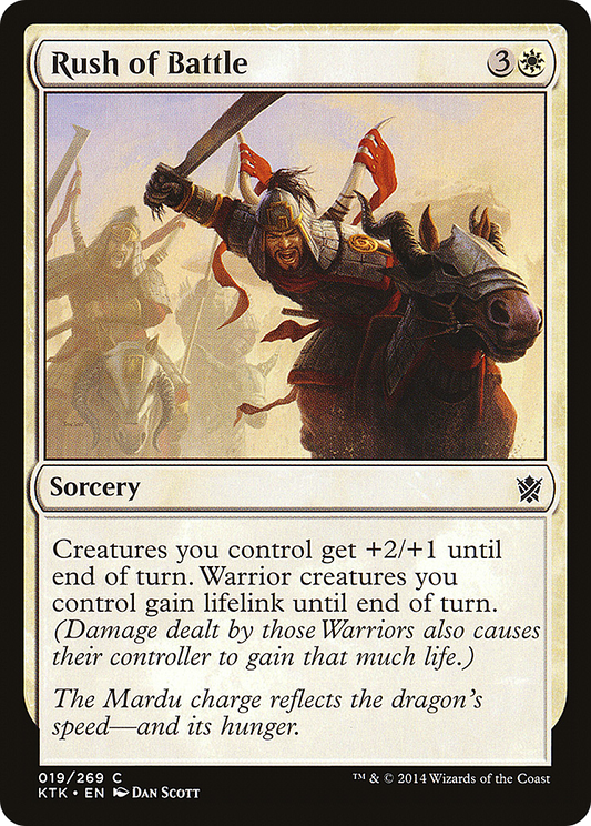 Rush of Battle (KTK-019) (Foil)