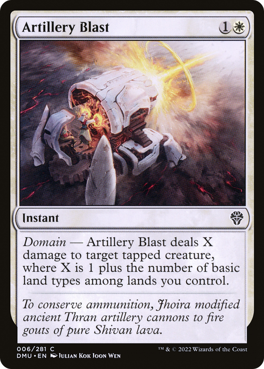 Artillery Blast (DMU-006) (Foil)