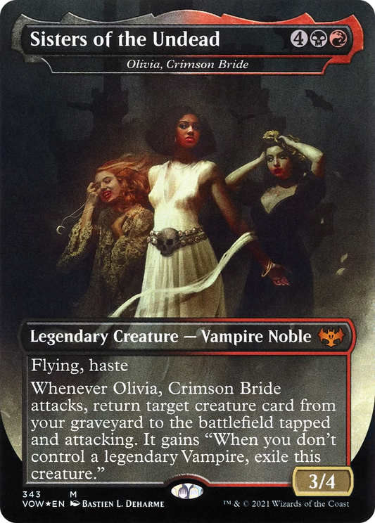 Sisters of the Undead / Olivia, Crimson Bride (VOW-343) (Borderless) (Foil)