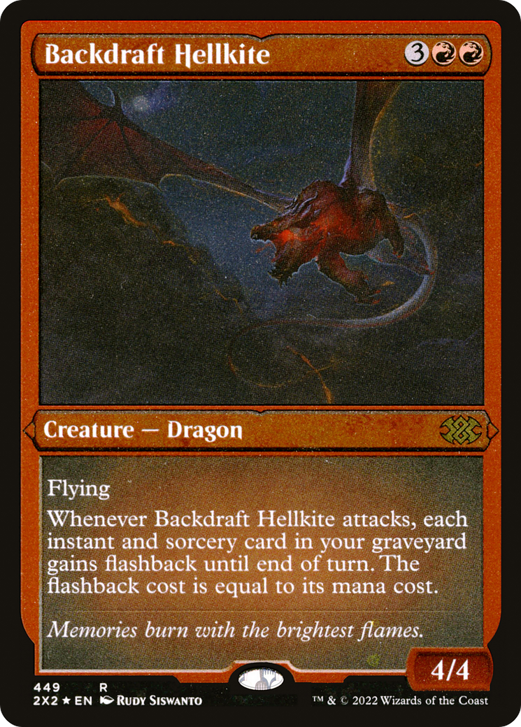 Backdraft Hellkite (2X2-449) (Etched Foil)