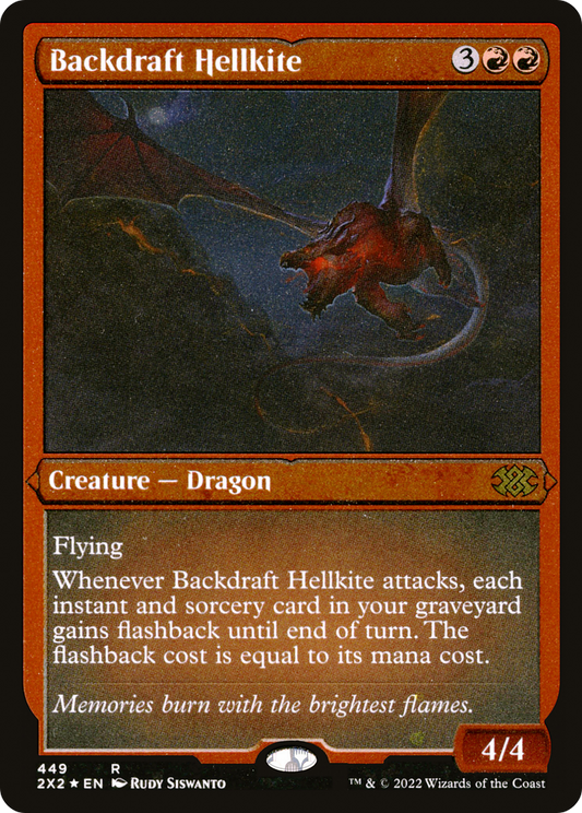 Backdraft Hellkite (2X2-449) (Etched Foil)