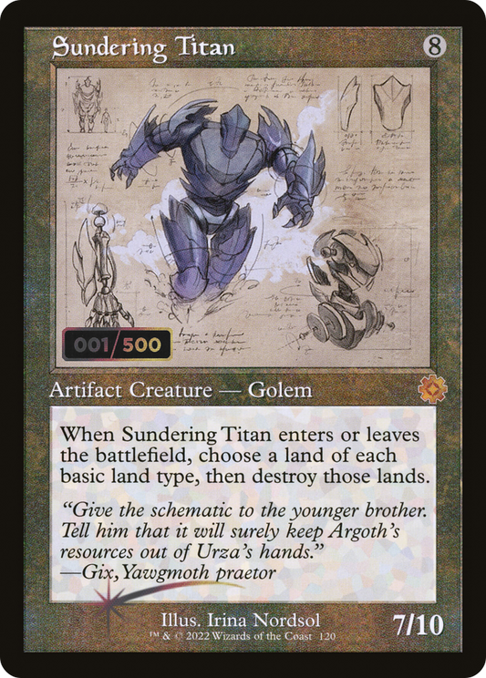 Sundering Titan (BRR-120Z) (Foil) (Serialized)