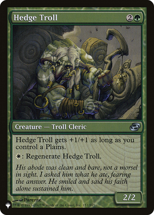 Hedge Troll (LIST-PLC-151)