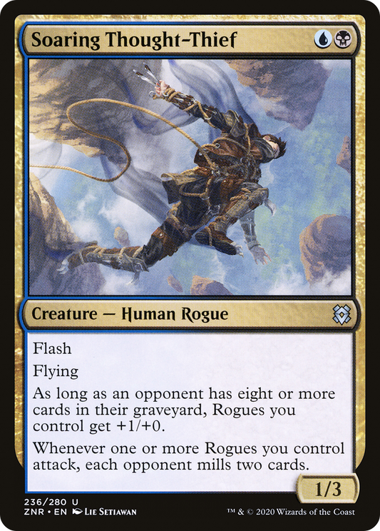 Soaring Thought-Thief (ZNR-236) (Foil)
