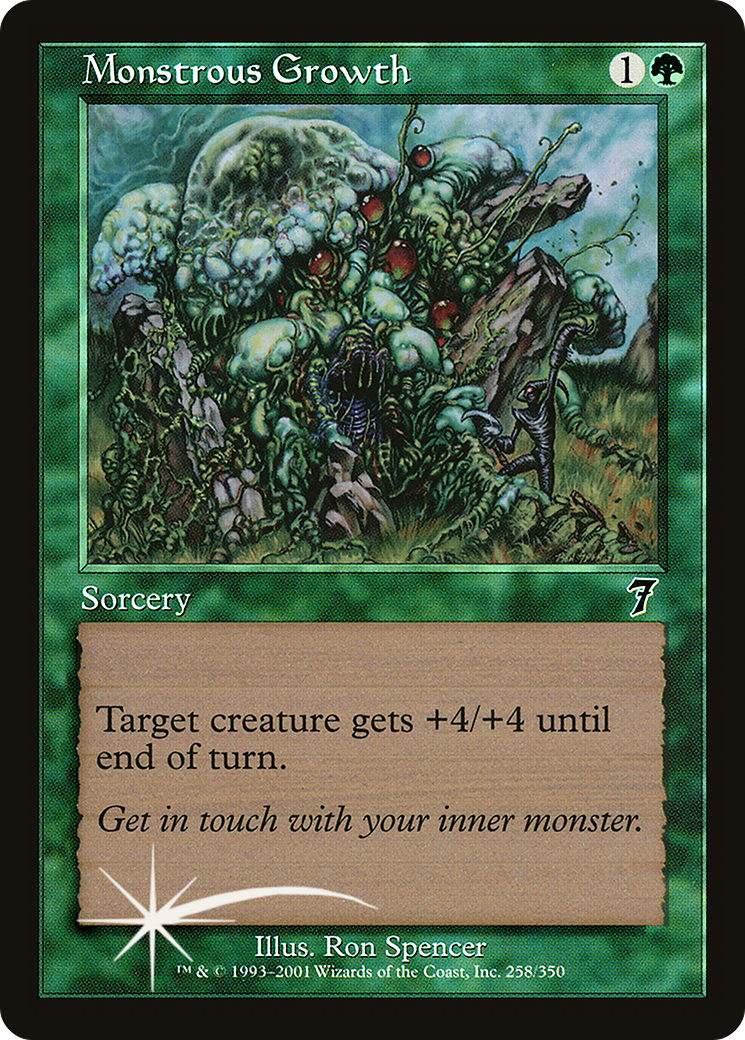 Monstrous Growth (7ED-258★) (Foil)