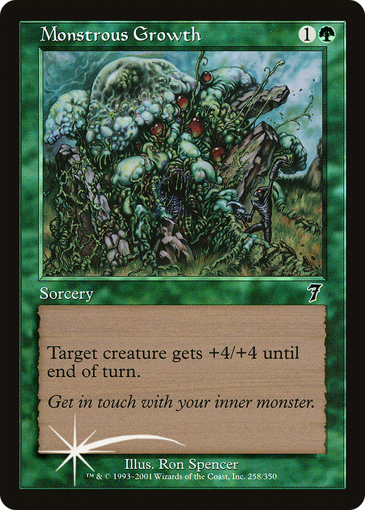 Monstrous Growth (7ED-258★) (Foil)