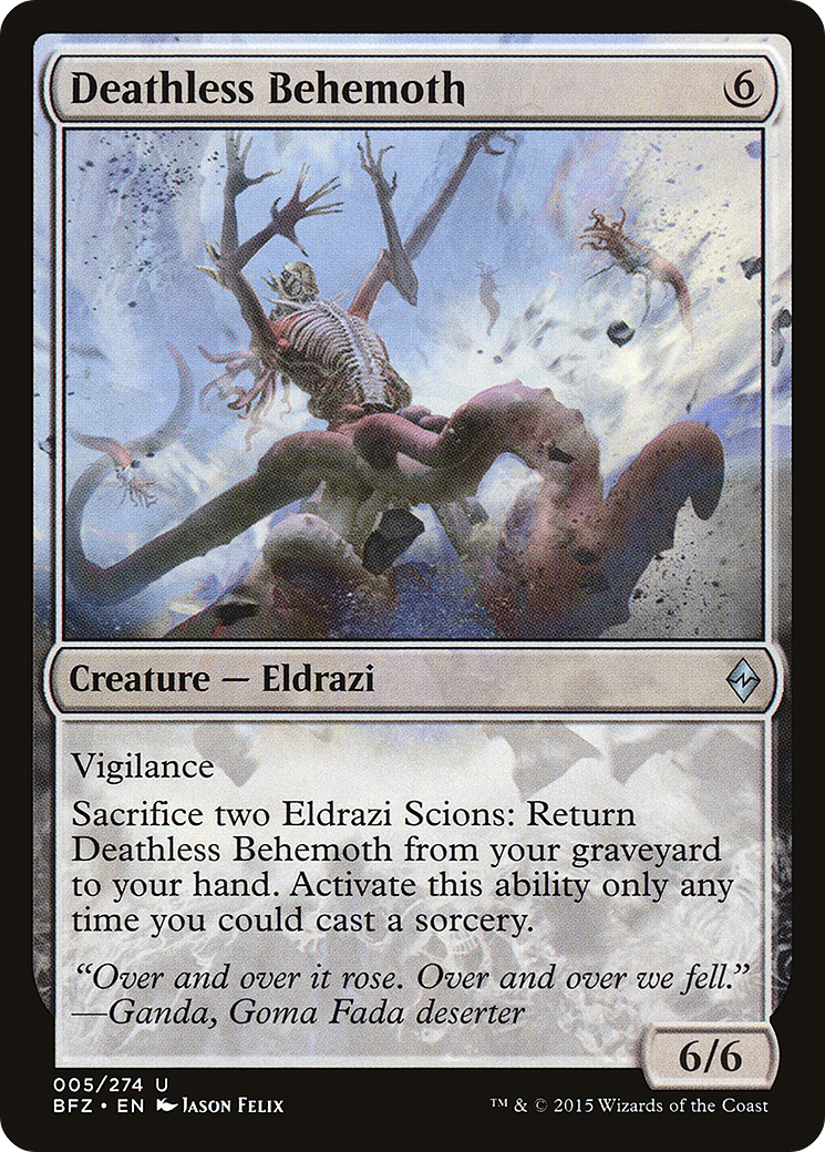 Deathless Behemoth (BFZ-005) (Foil)