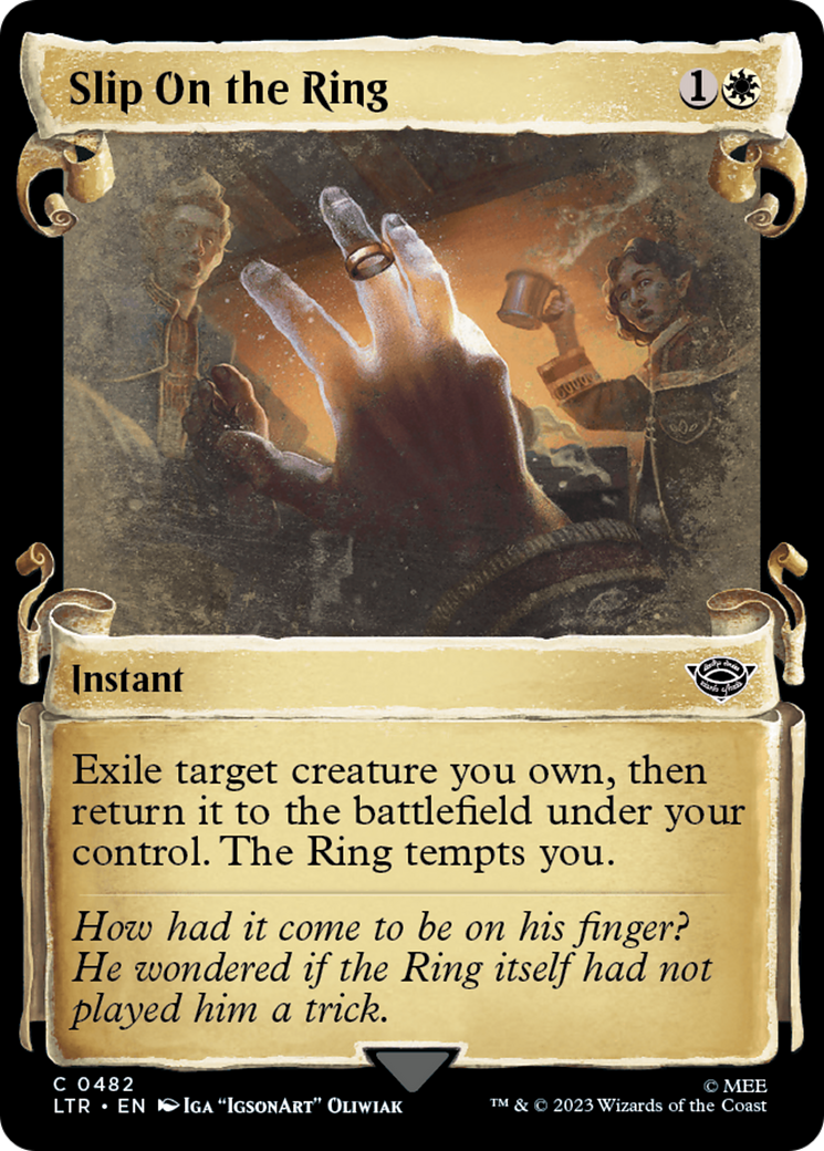Slip On the Ring (LTR-482) (Showcase) (Scroll)