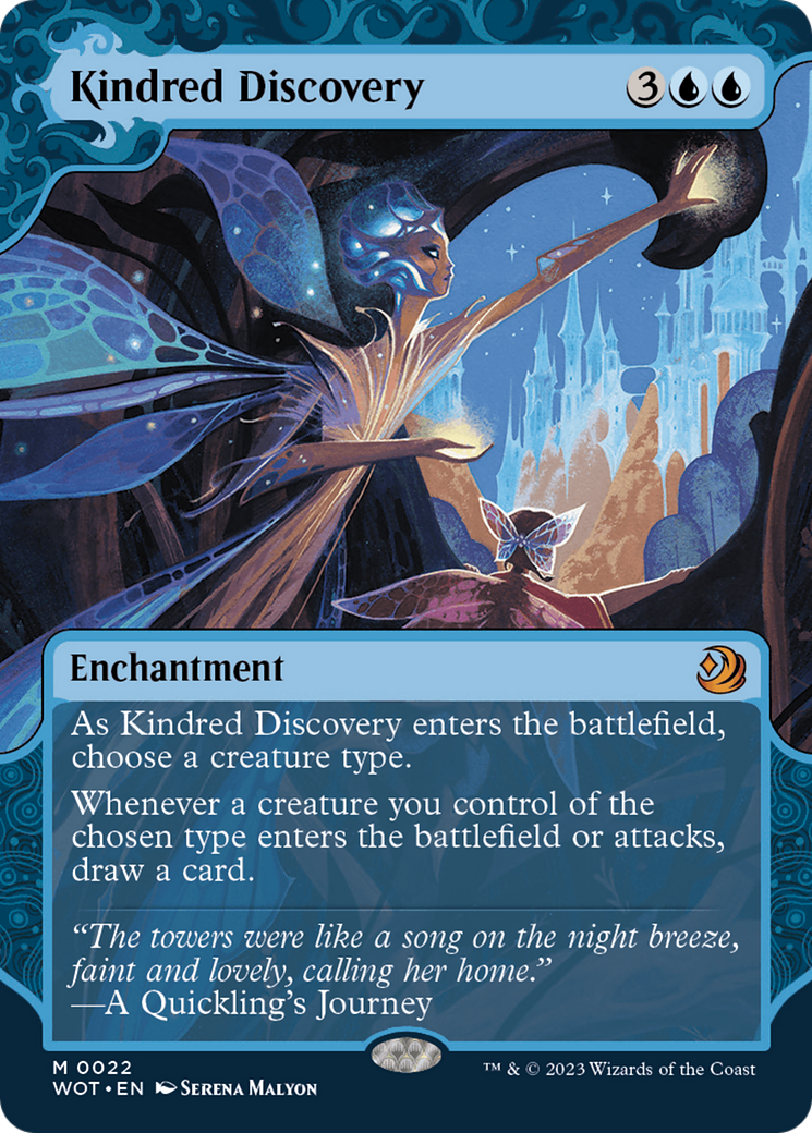 Kindred Discovery (WOT-022) (Showcase) (Borderless) (Foil)