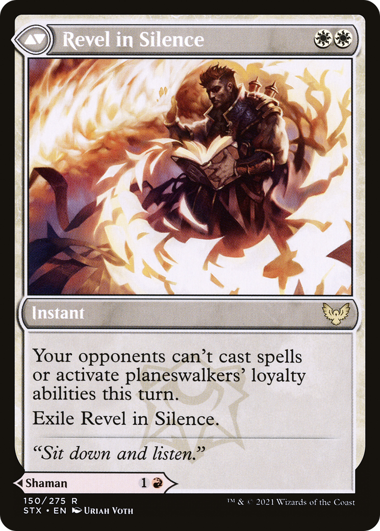 Flamescroll Celebrant // Revel in Silence (STX-150) (Foil)