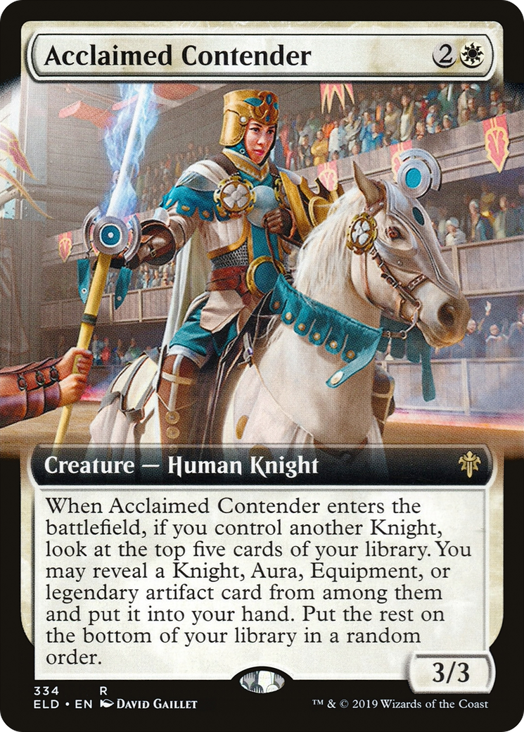 Acclaimed Contender (ELD-334) (Extended Art) (Foil)